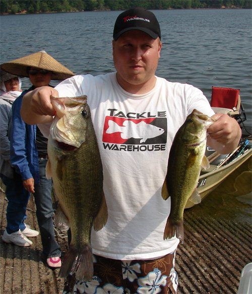 Aaron browing with big fish for his latest tourney